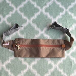 Vintage Turvista Brown Nylon Waist Bag hidden body belt